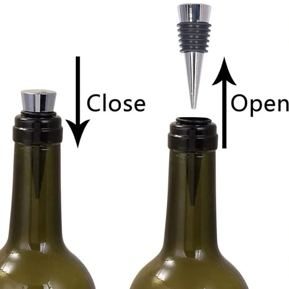 Stainless Steel Wine Bottle Stopper Cork